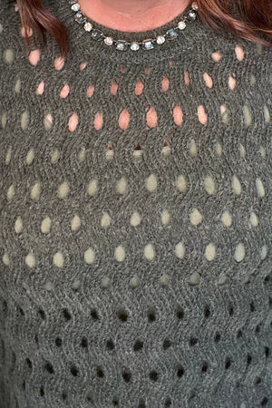 Plushy Wavy Net Stitch Sweater SWEATER CHARLIEB 