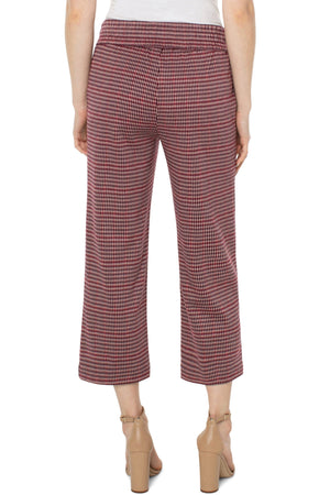 Houndstooth Crop Pull On BOTTOMS LIVERPOOL 