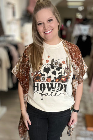 Howdy Fall Graphic Tee MISSY BASIC KNIT K Lane's & Co. 