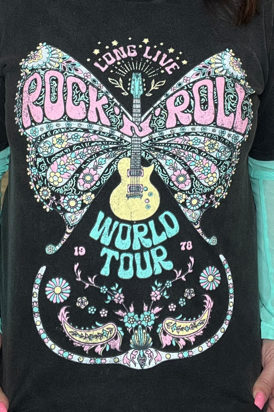 Rock-N-Roll World Tour Butterfly Tee JRTOP CASUAL TOP ZUTTER 