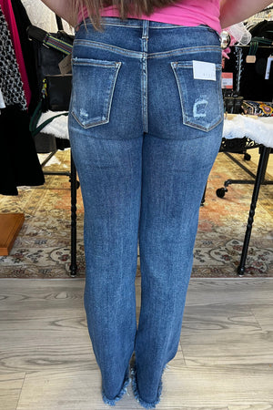 High Rise Long Straight Jeans JEANS RISEN 