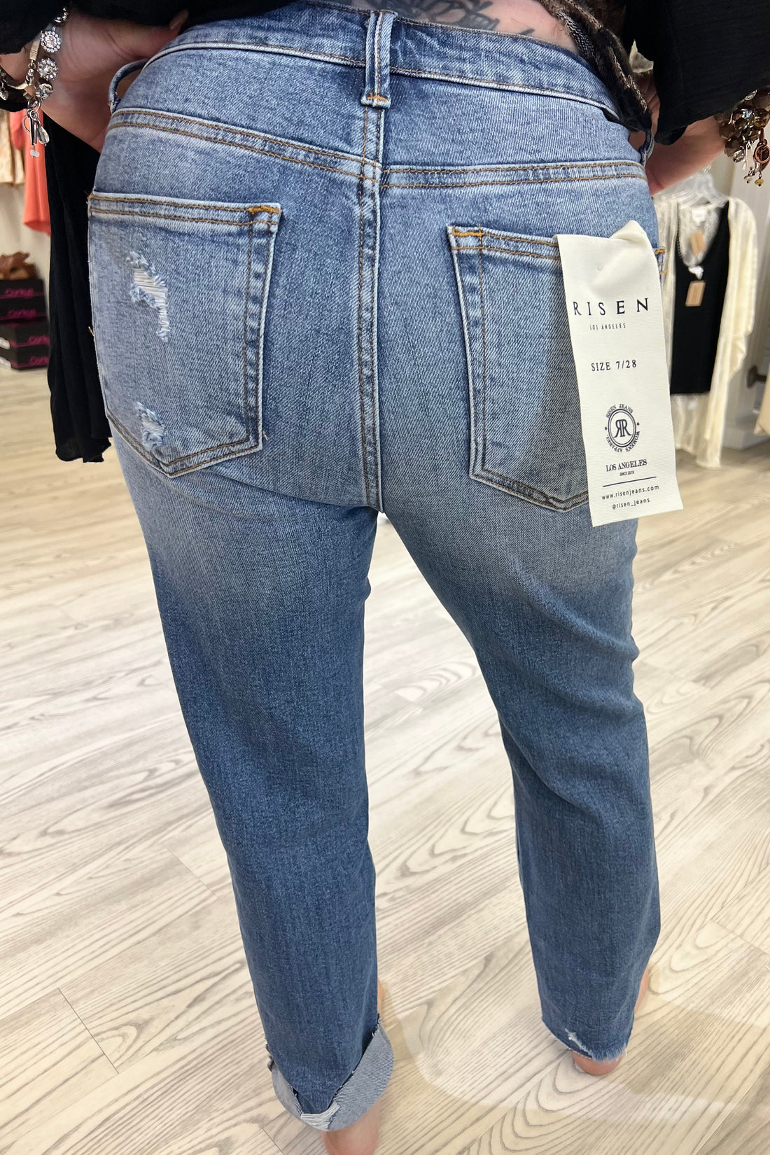 High Rise Relaxed Kinny Fit JEANS RISEN 