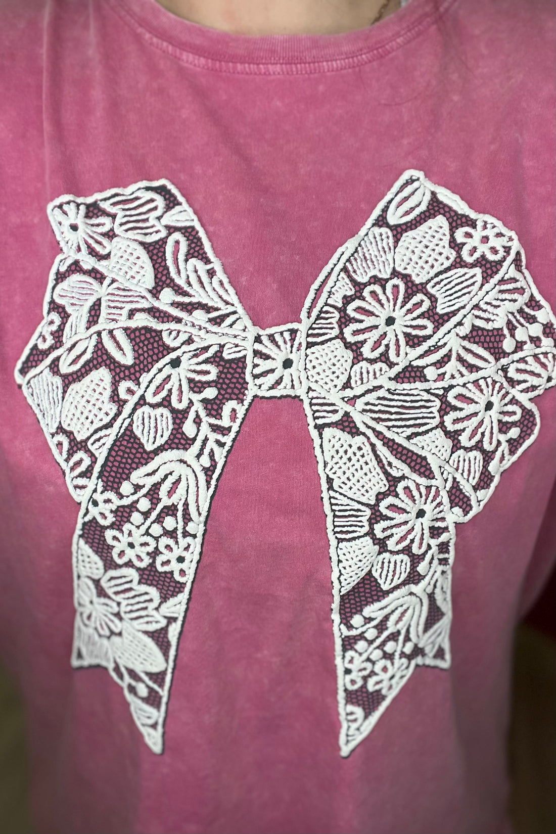 Puff Lace Bow Graphic Tee JR TOP DRESSY ZUTTER 