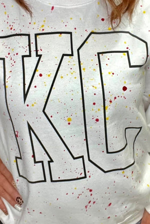 KC Paint Splatter Sweatshirt MISSY BASIC KNIT K Lane's & Co. 