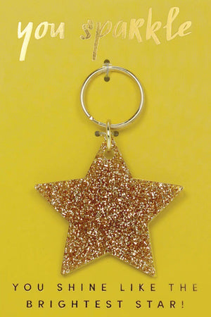 Glitter Key Chain GIFT/OTHER K Lane's & Co. STAR 