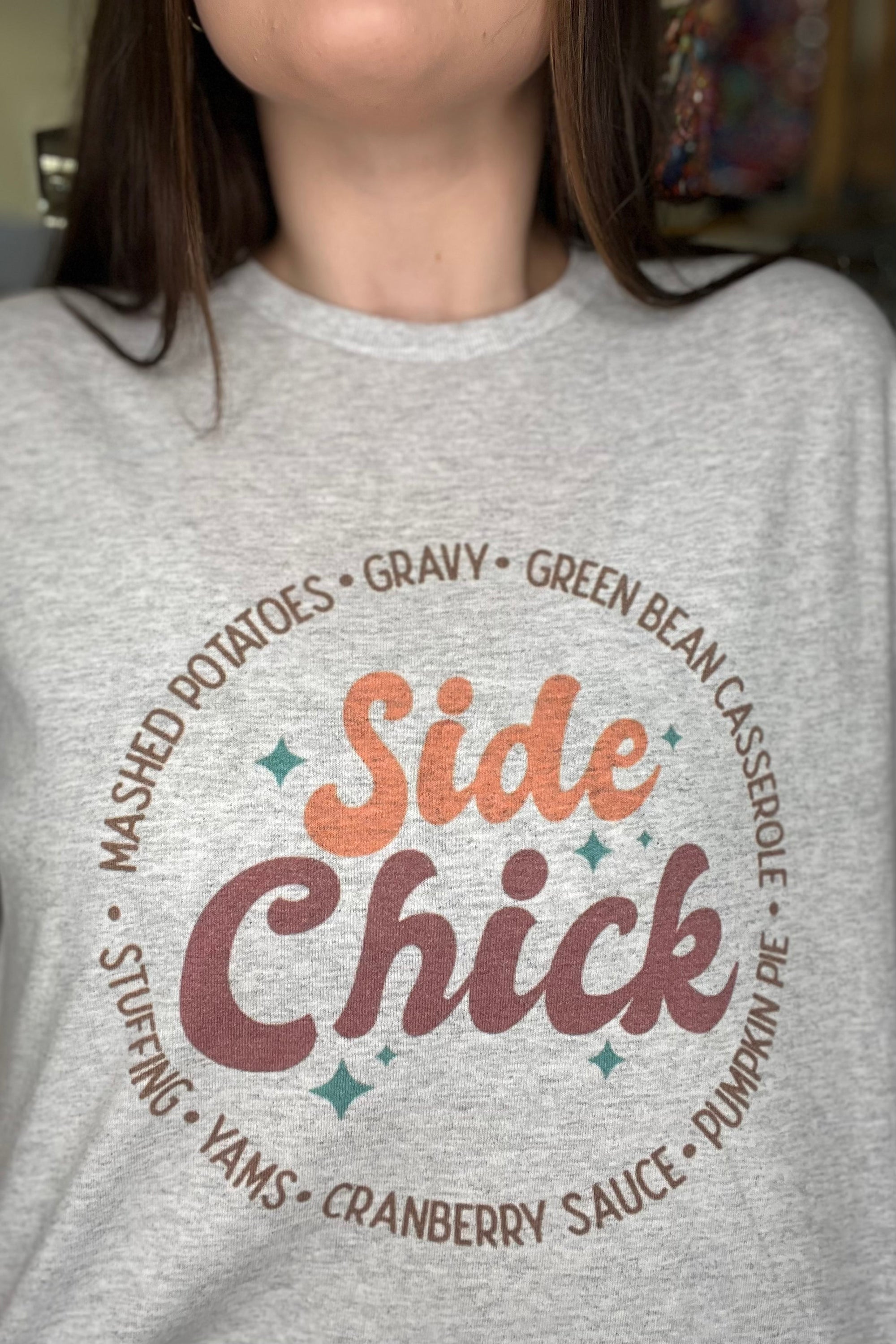 Side Chick Graphic Tee MISSY BASIC KNIT K Lane's & Co. 
