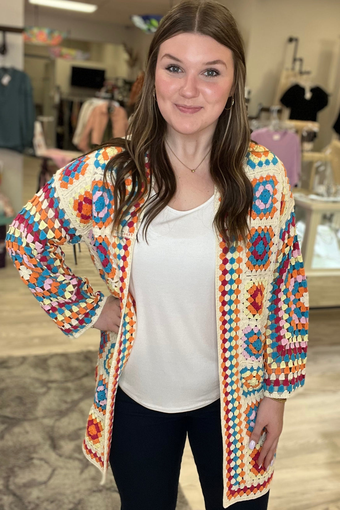 Crochet Long Cardigan OUTFIT COMPLETER CHARLIEB 