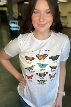 You Are Butterfly Graphic Tee MISSY BASIC KNIT K Lane's & Co. 