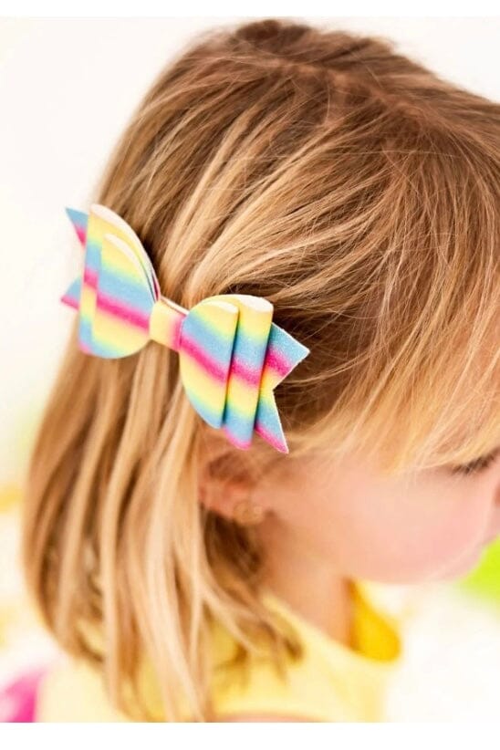 Rainbow Ombre Bow Clip GIFT/OTHER SWEETWINK 