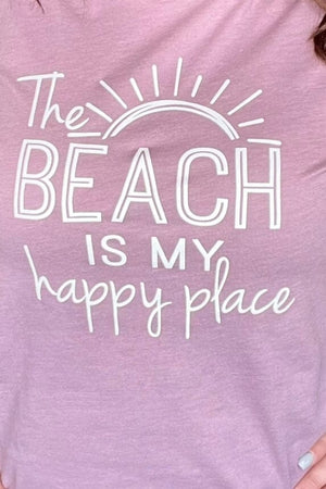 Beach is My Happy Place Graphic MISSY BASIC KNIT K Lane's & Co. 